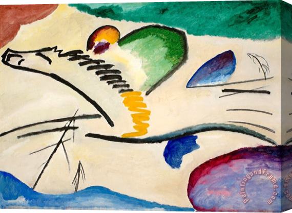 Wassily Kandinsky Man on a Horse Stretched Canvas Print / Canvas Art