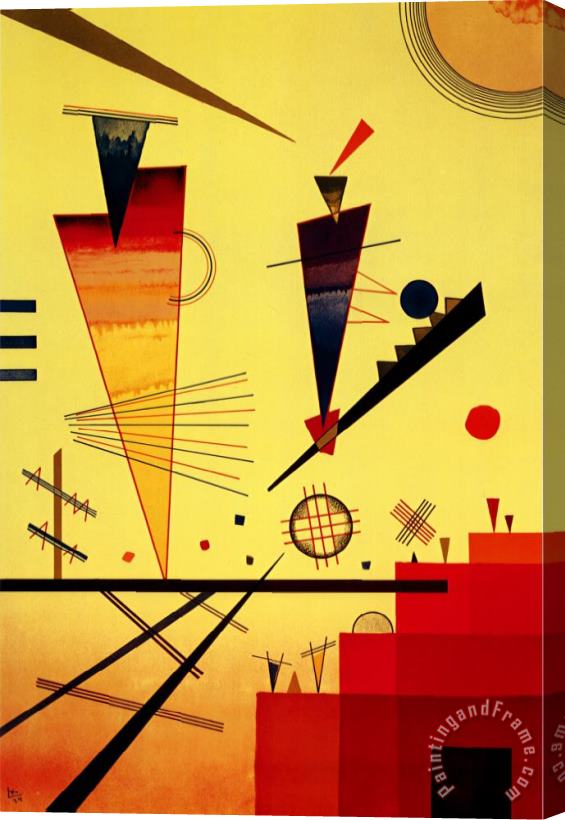 Wassily Kandinsky Merry Structure Stretched Canvas Print / Canvas Art