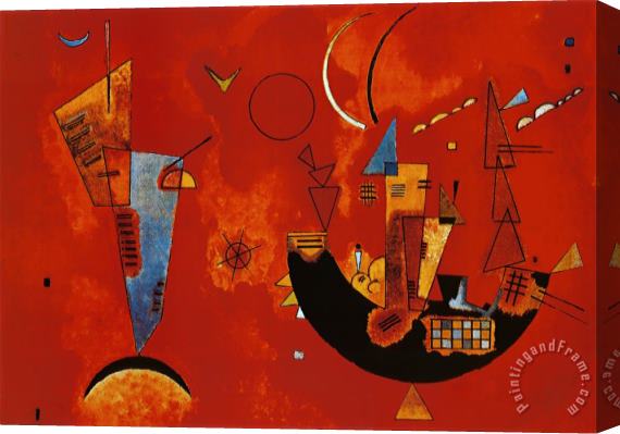 Wassily Kandinsky Mit Und Gegen C 1929 Stretched Canvas Painting / Canvas Art