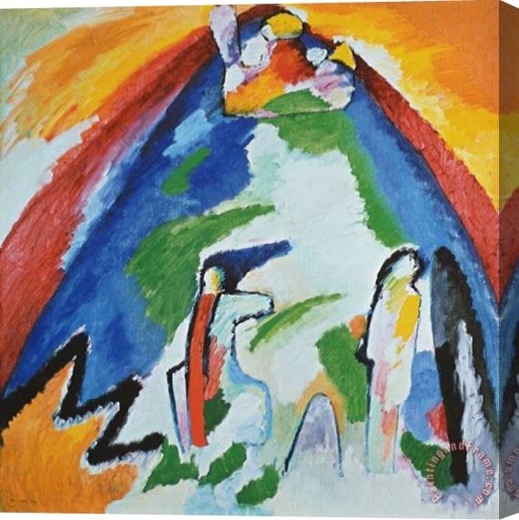 Wassily Kandinsky Mountain 1909 Stretched Canvas Painting / Canvas Art