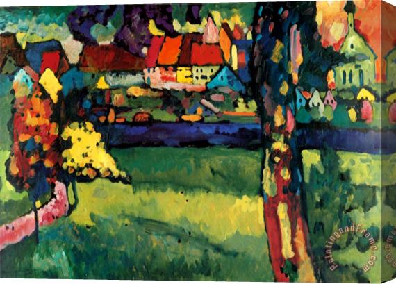 Wassily Kandinsky Murnau 1909 Stretched Canvas Painting / Canvas Art