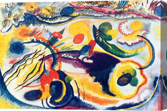 Wassily Kandinsky On The Theme of The Last Judgement Stretched Canvas Print / Canvas Art