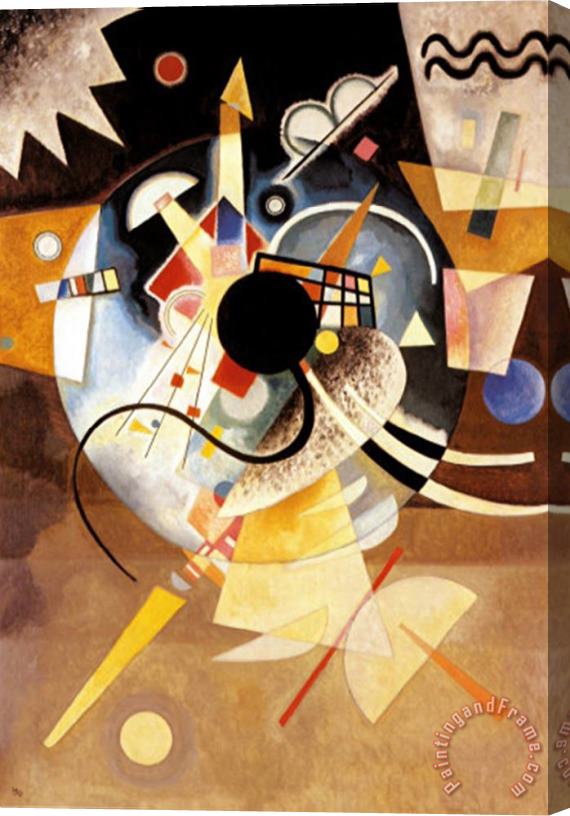 Wassily Kandinsky One Center Stretched Canvas Print / Canvas Art