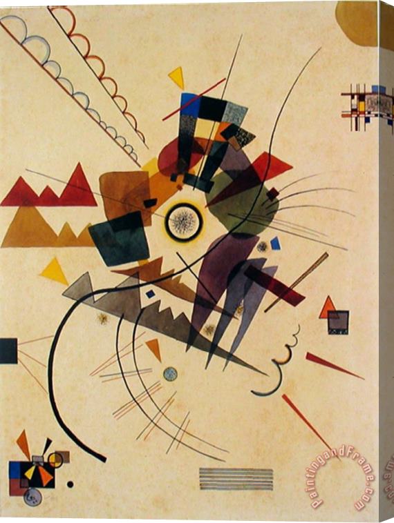 Wassily Kandinsky Ringsum 1924 Stretched Canvas Painting / Canvas Art