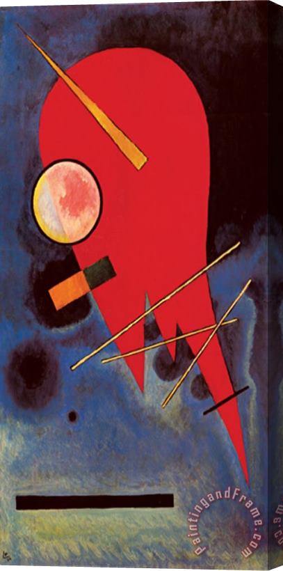 Wassily Kandinsky Rouge Stretched Canvas Print / Canvas Art