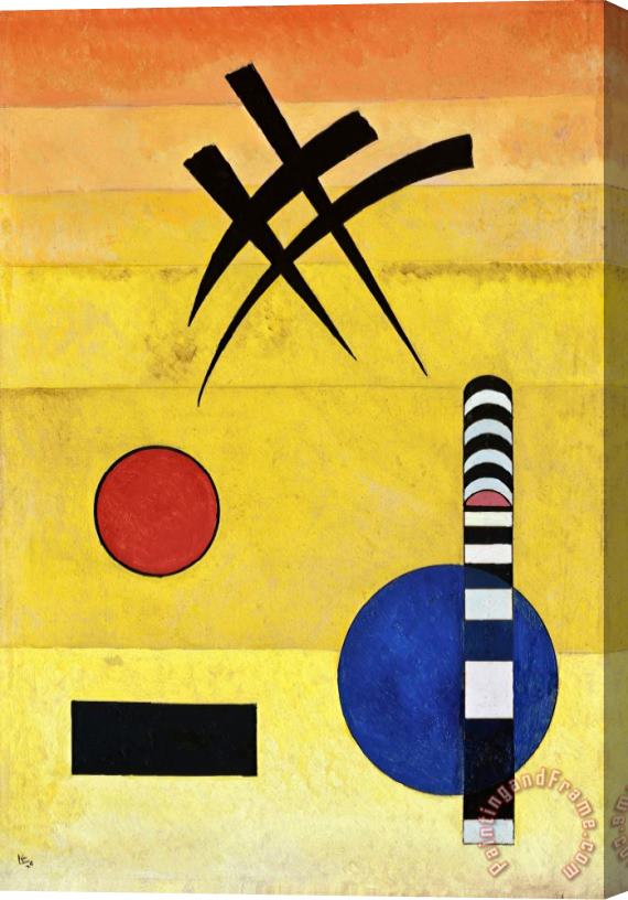 Wassily Kandinsky Sign Stretched Canvas Print / Canvas Art