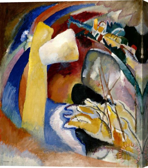 Wassily Kandinsky Study for Painting with White Form Stretched Canvas Print / Canvas Art