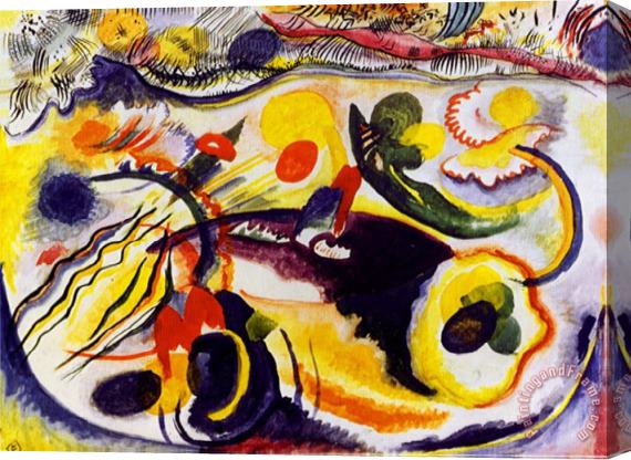 Wassily Kandinsky Theme Last Judgement Stretched Canvas Print / Canvas Art