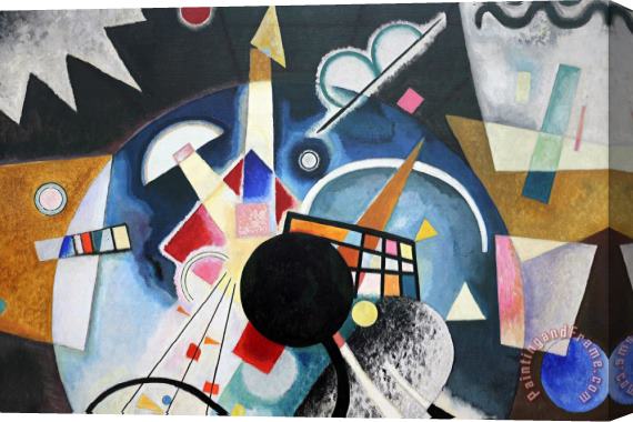 Wassily Kandinsky Un Centro, 1924 Stretched Canvas Print / Canvas Art