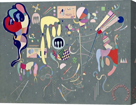 Wassily Kandinsky Various Actions Stretched Canvas Painting / Canvas Art
