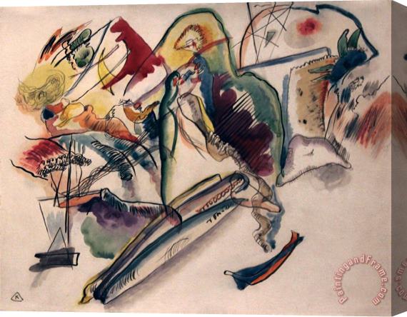 Wassily Kandinsky Watercolor No. 13, 1913 Stretched Canvas Painting / Canvas Art