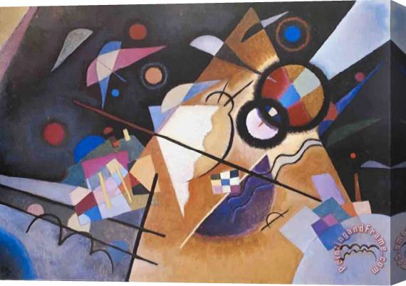 Wassily Kandinsky Yellow Point Stretched Canvas Painting / Canvas Art