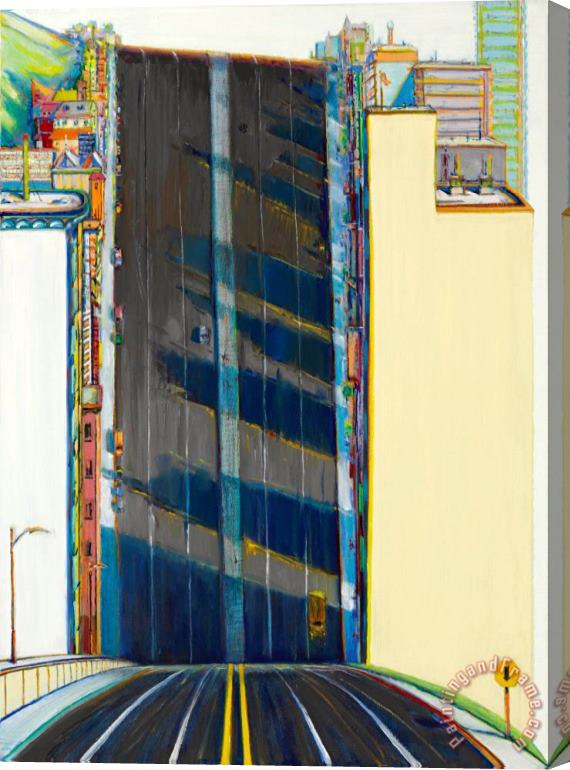 Wayne Thiebaud City Downgrade, 2001 Stretched Canvas Painting / Canvas Art