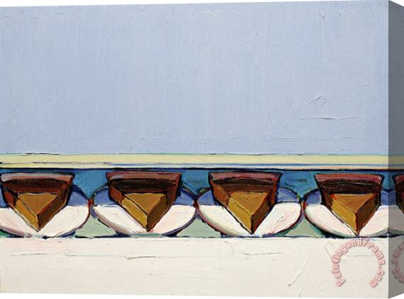 Wayne Thiebaud Pieces of Pumpkin, 1962 Stretched Canvas Painting / Canvas Art