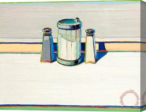 Wayne Thiebaud Salt, Sugar And Pepper, 1970 Stretched Canvas Painting / Canvas Art