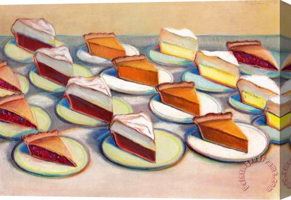Wayne Thiebaud Sixteen Pies, 1965 Stretched Canvas Print / Canvas Art