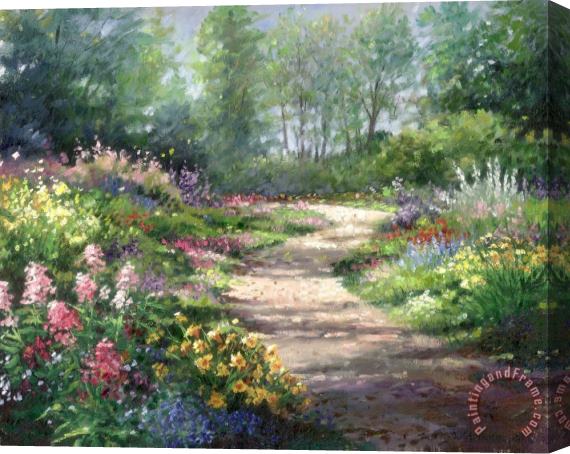 Wendy Kroeker Garden Path Stretched Canvas Print / Canvas Art