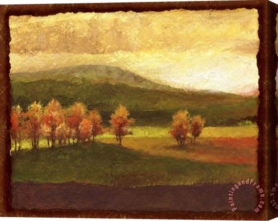 Wendy Kroeker Golden Trees in The Hills Stretched Canvas Painting / Canvas Art