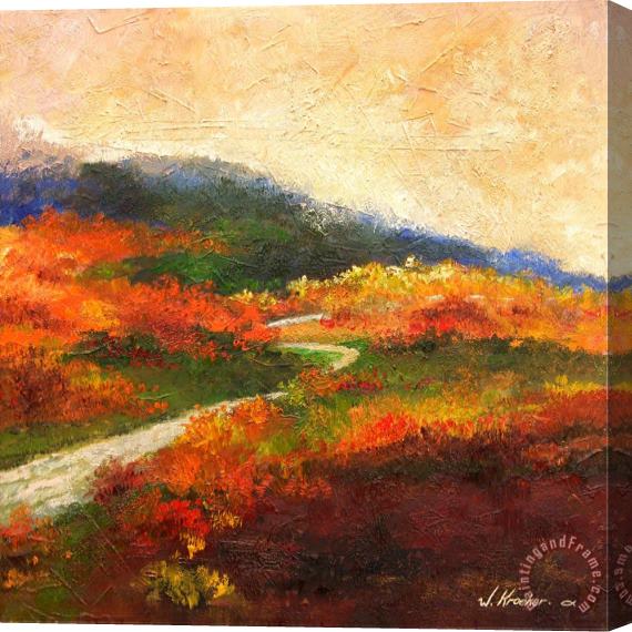 Wendy Kroeker Ladera Hermosa (beautiful Hillside) Stretched Canvas Painting / Canvas Art