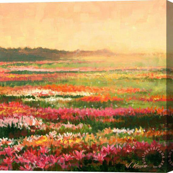 Wendy Kroeker Lily Nook Growing Fields Stretched Canvas Print / Canvas Art
