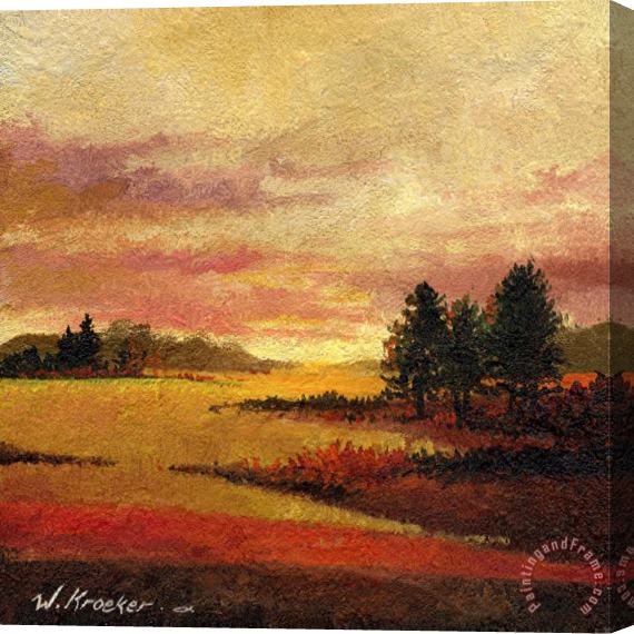 Wendy Kroeker Mariecarmen's Prairie Scene Stretched Canvas Painting / Canvas Art