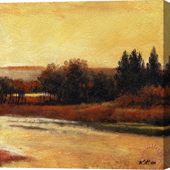Wendy Kroeker Morris River 3 Stretched Canvas Painting / Canvas Art