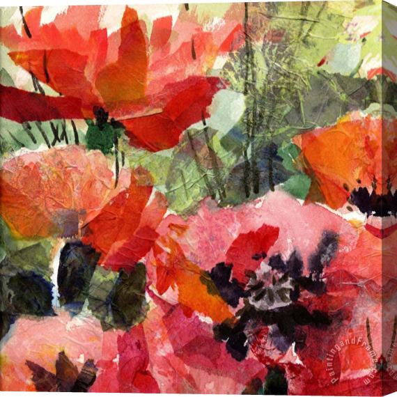 Wendy Kroeker Red Poppies 1 Stretched Canvas Painting / Canvas Art