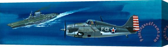 Wilf Hardy Grumman F4RF-3 Wildcat Stretched Canvas Print / Canvas Art