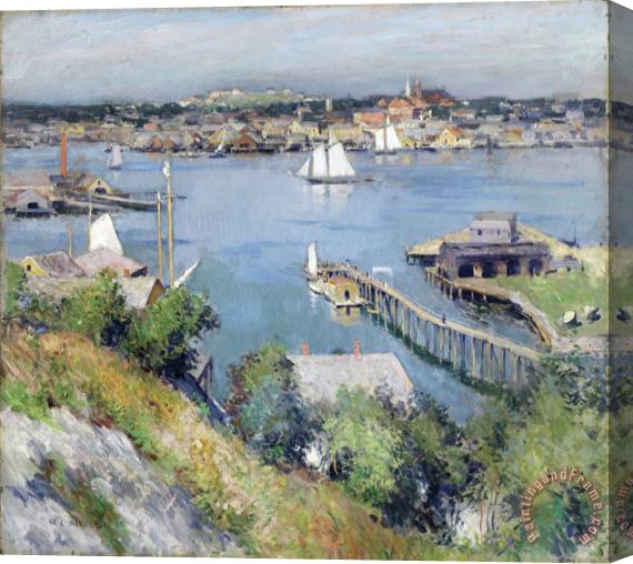 Willard Leroy Metcalf Gloucester Harbor Stretched Canvas Painting / Canvas Art