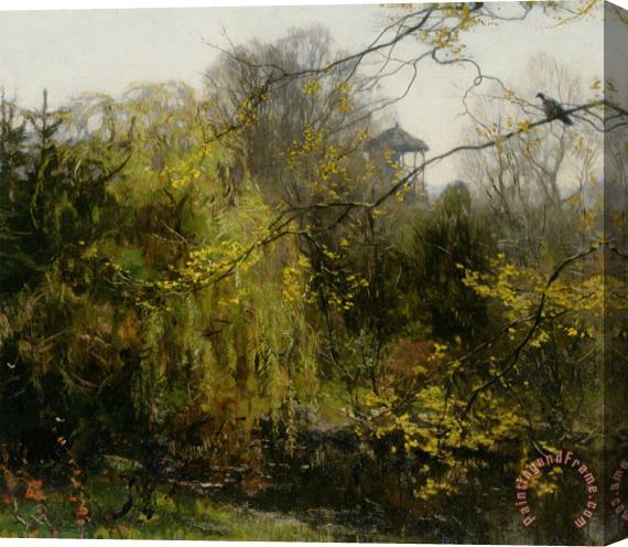 Willem Bastiaan Tholen A View of a Park Stretched Canvas Print / Canvas Art