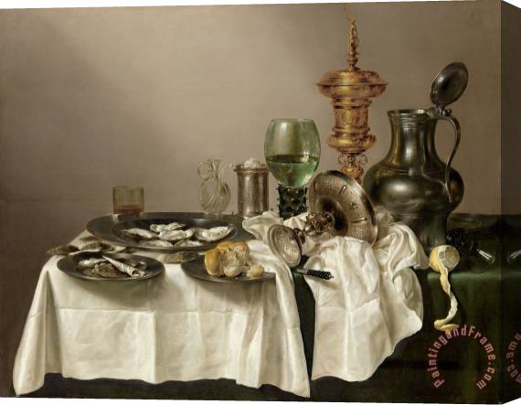 Willem Claesz Heda Still Life with Gilt Goblet Stretched Canvas Painting / Canvas Art