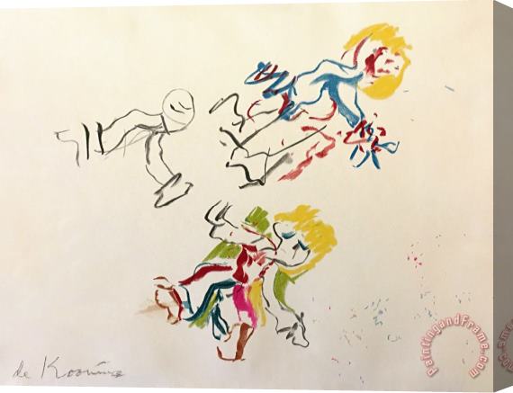 Willem De Kooning Composition for Lisa, 1984 Stretched Canvas Print / Canvas Art