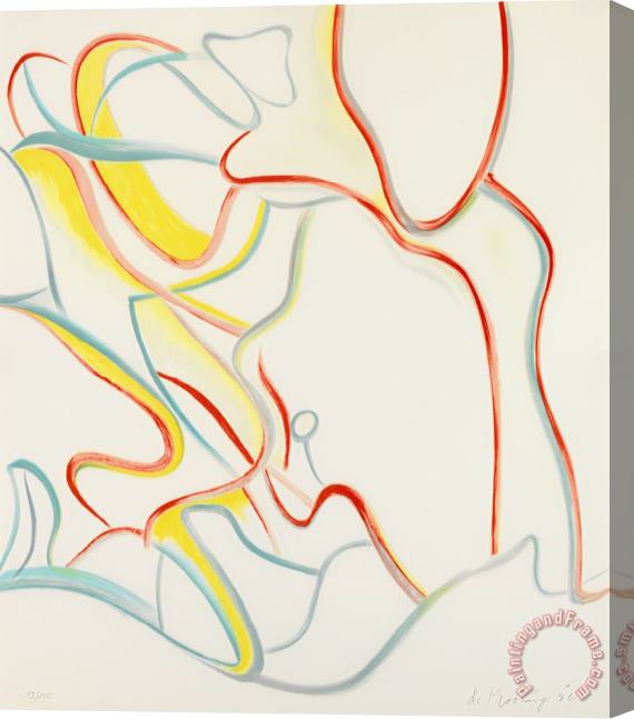 Willem De Kooning Quatre Lithographies, 1986 Stretched Canvas Painting / Canvas Art