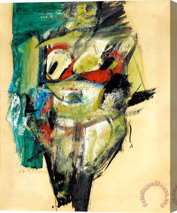 Willem De Kooning Woman, 1952 Stretched Canvas Painting / Canvas Art