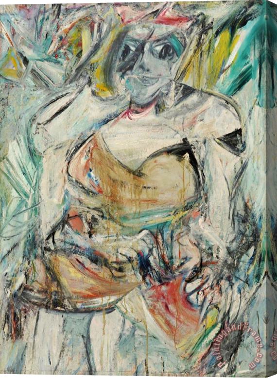 Willem De Kooning Woman II, 1952 Stretched Canvas Painting / Canvas Art
