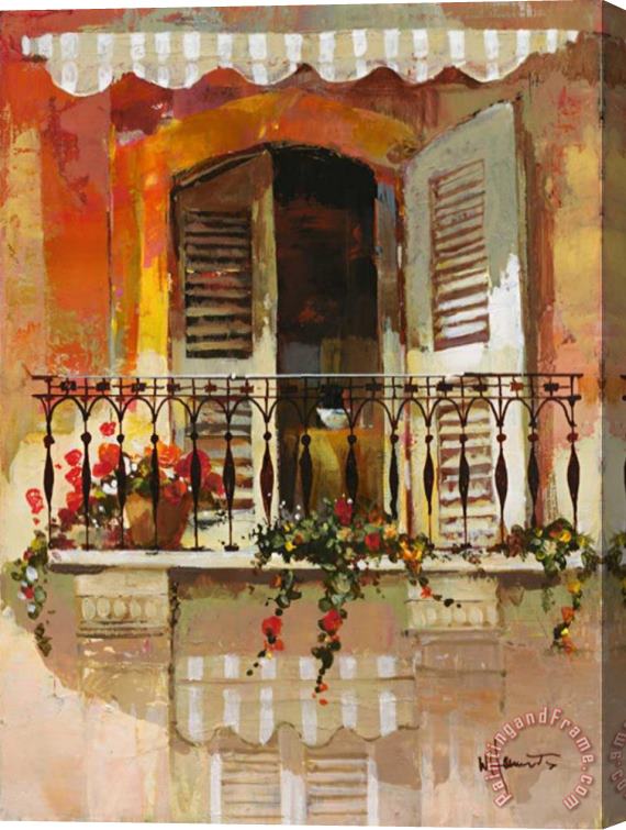 willem haenraets Balcony I Stretched Canvas Painting / Canvas Art