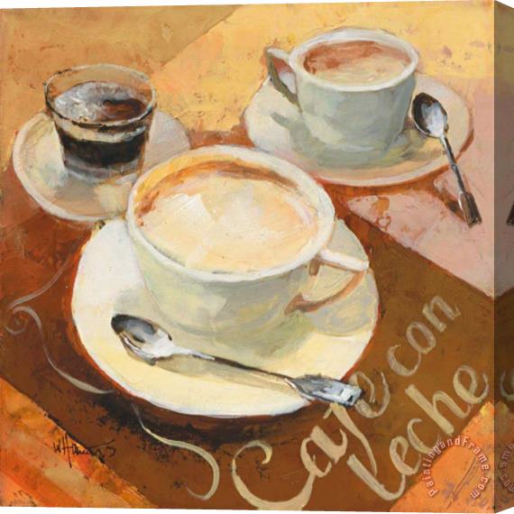 willem haenraets Cafe Grande Ii Stretched Canvas Print / Canvas Art