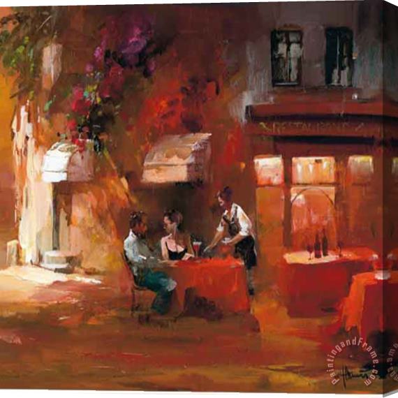 willem haenraets Dinner for Two Iii Stretched Canvas Painting / Canvas Art