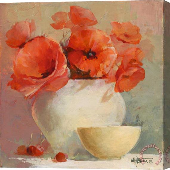 willem haenraets Lovely Poppies Ii Stretched Canvas Print / Canvas Art