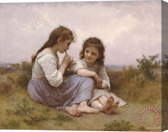 William Adolphe Bouguereau A Childhood Idyll Stretched Canvas Painting / Canvas Art