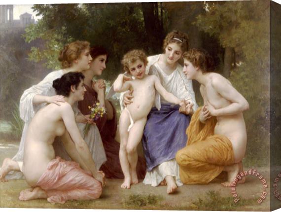 William Adolphe Bouguereau Admiration Stretched Canvas Painting / Canvas Art