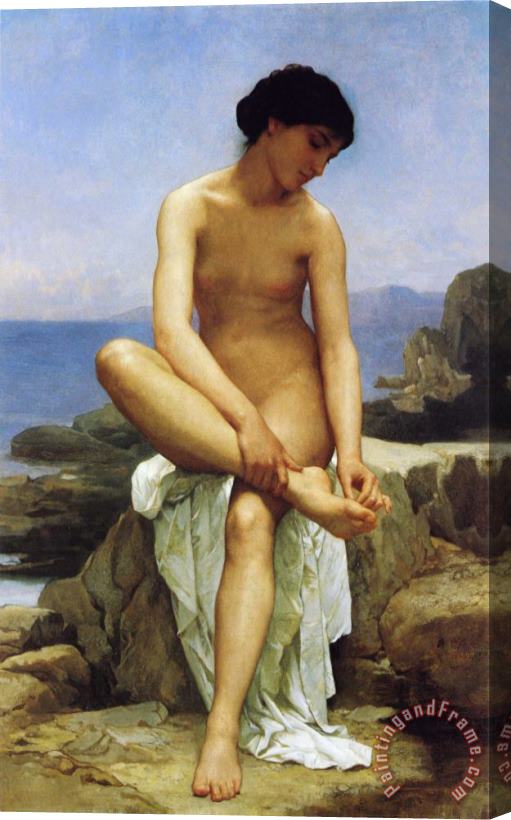 William Adolphe Bouguereau Baigneuse Assise Stretched Canvas Painting / Canvas Art