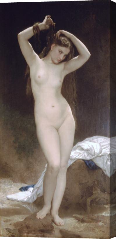 William Adolphe Bouguereau Bather Stretched Canvas Painting / Canvas Art