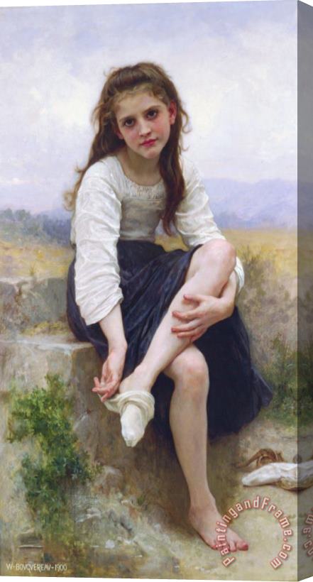 William Adolphe Bouguereau Before The Bath Stretched Canvas Painting / Canvas Art
