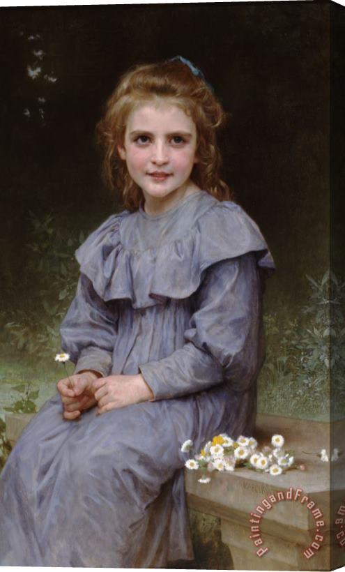William Adolphe Bouguereau Daisies Stretched Canvas Painting / Canvas Art