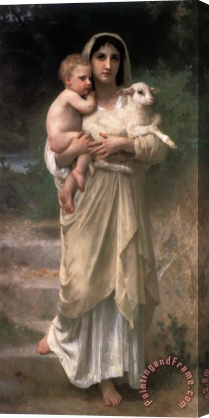 William Adolphe Bouguereau Lambs Stretched Canvas Painting / Canvas Art