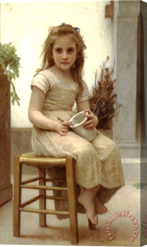 William Adolphe Bouguereau Le Gouter Just a Taste Stretched Canvas Painting / Canvas Art