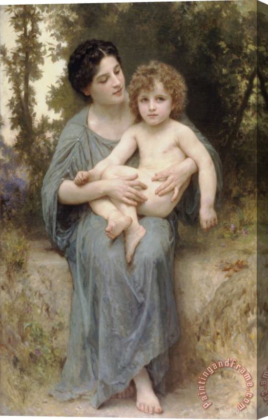 William Adolphe Bouguereau Little Brother Stretched Canvas Painting / Canvas Art