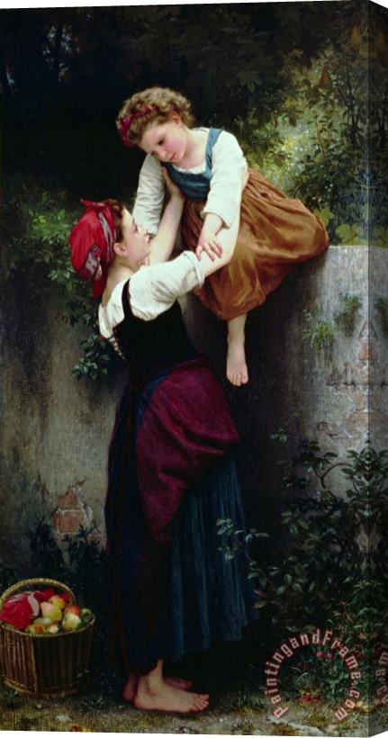 William Adolphe Bouguereau Little Thieves Stretched Canvas Print / Canvas Art