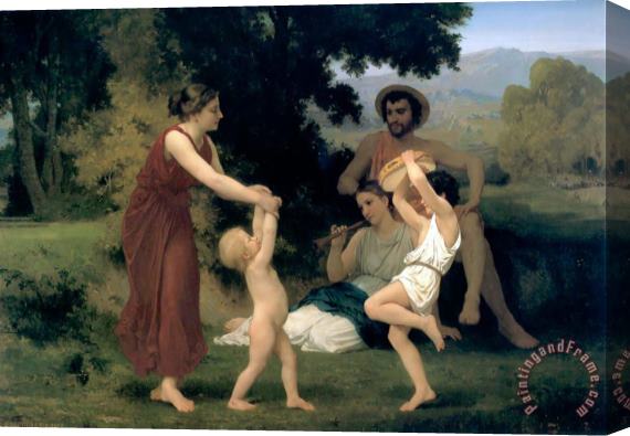 William Adolphe Bouguereau Pastoral Stretched Canvas Painting / Canvas Art